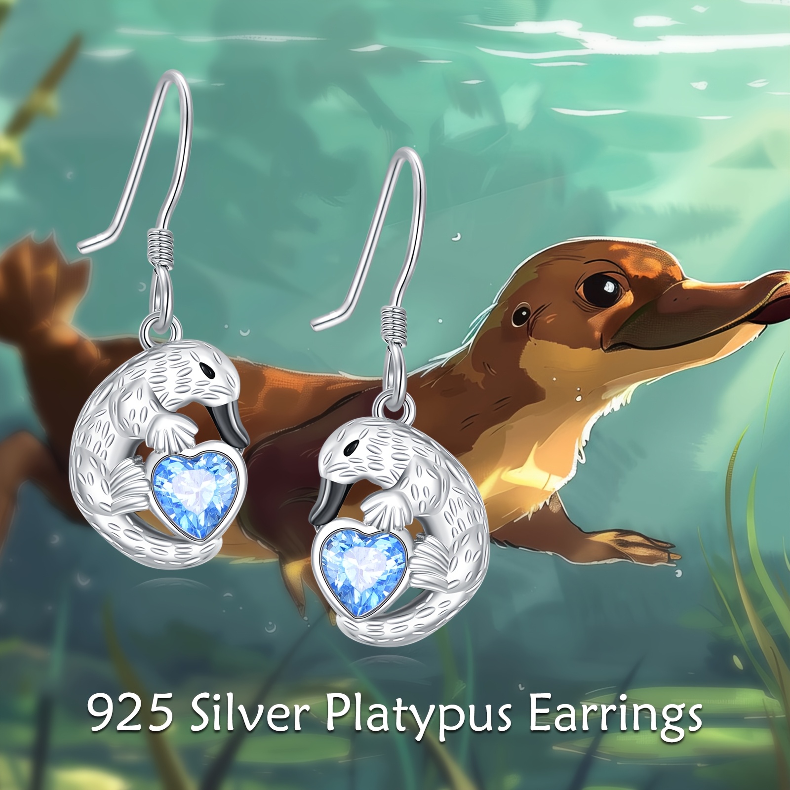925 Sterling Silver Duckbill Earrings